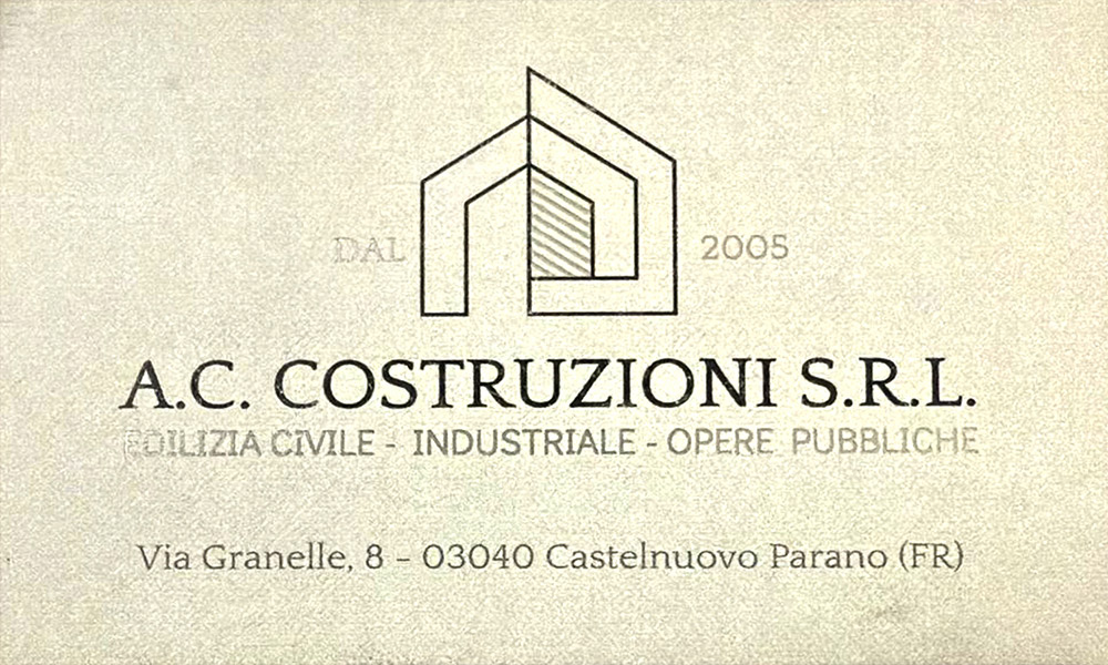 Logo AC Costruzioni srl - Castelnuovo Parano