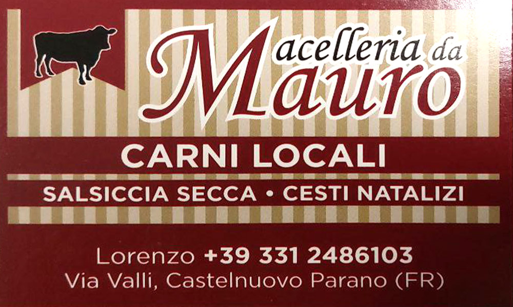 Logo macelleria da Mauro - Castelnuovo Parano
